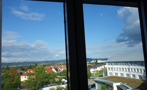 Blick auf Dresden vom Hotelfenster 