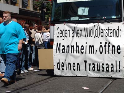 Gegen allen Wid(d)erstand: Mannheim, öffne deinen Trausaal!