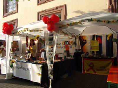 Unser Stand mit AIDS & Kinder e.V. BaWü