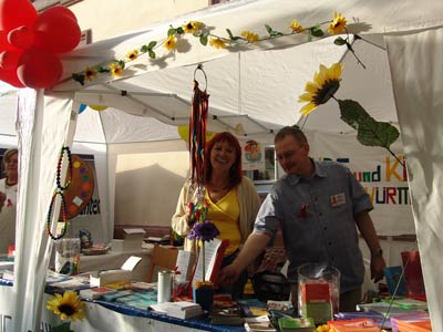 Rainer und Elke am Stand
